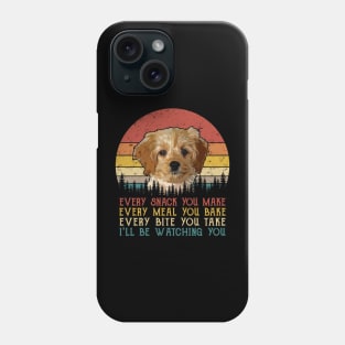 Retro Cockapoo Every Snack You Make Every Meal You Bake Phone Case