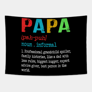 Papa Definition Grandpa Funny Fathers Day Gift Tapestry