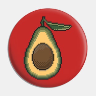 Pixel Avocado Pin