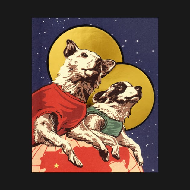 Vintage Dogs in Space by ZeroG