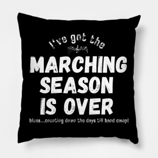 Marching Band Season Blues Pillow
