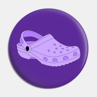 Purple Crocs Shoe Pin