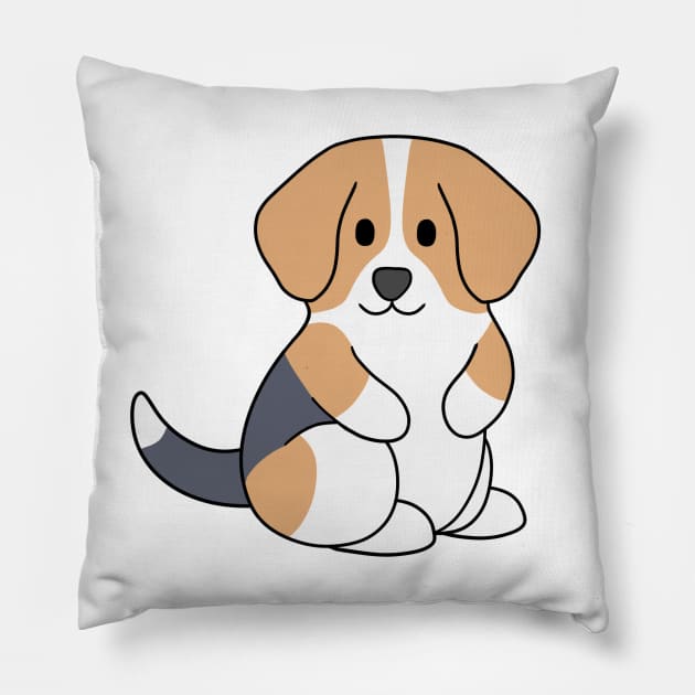 Beagle Pillow by BiscuitSnack