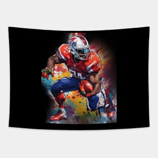 Rushing American Football Tapestry