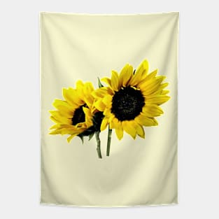 Two Small Sunflowers Tapestry