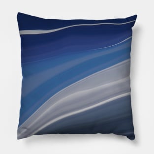 Thin Clouds in the Deep Blue Sky Pillow