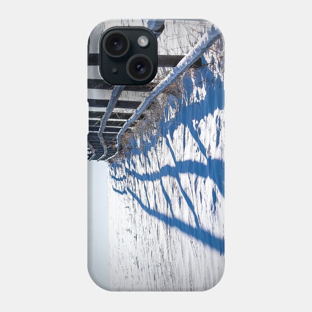 Fence line shadows. Phone Case by CanadianWild418