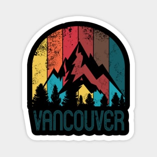 Retro City of Vancouver T Shirt for Men Women and Kids Magnet