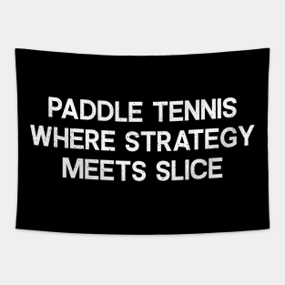 Paddle Tennis Where Strategy Meets Slice Tapestry