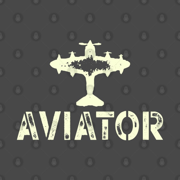 Aviator and Plane Military style by VFR Zone