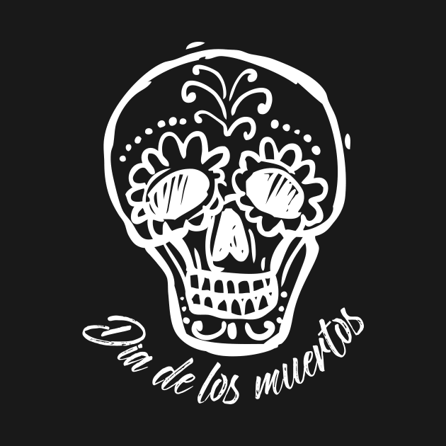 Dia de los muertos - skull drawing design by verde