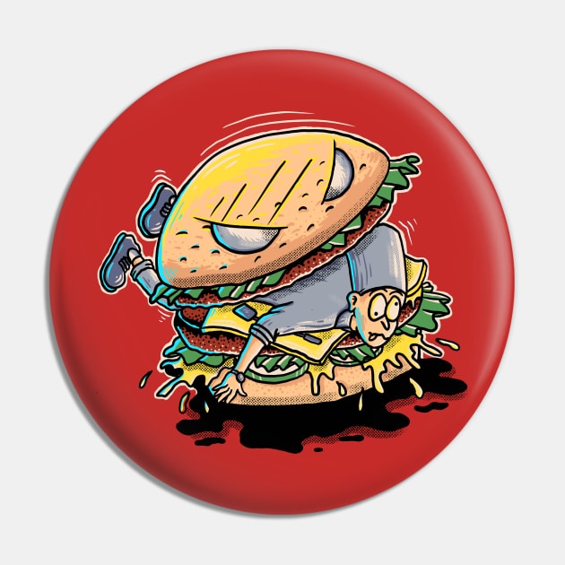 burger hungry Pin by sober artwerk