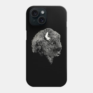 Bison portrait 3 Phone Case