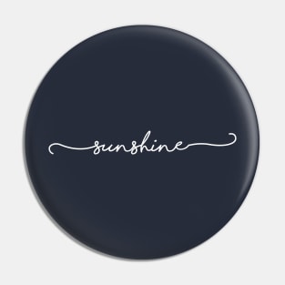 Sunshine Simple Handwriting Pin