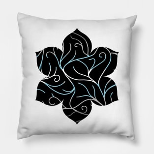 Black Velvet, Demiboy Flag Vines Pillow