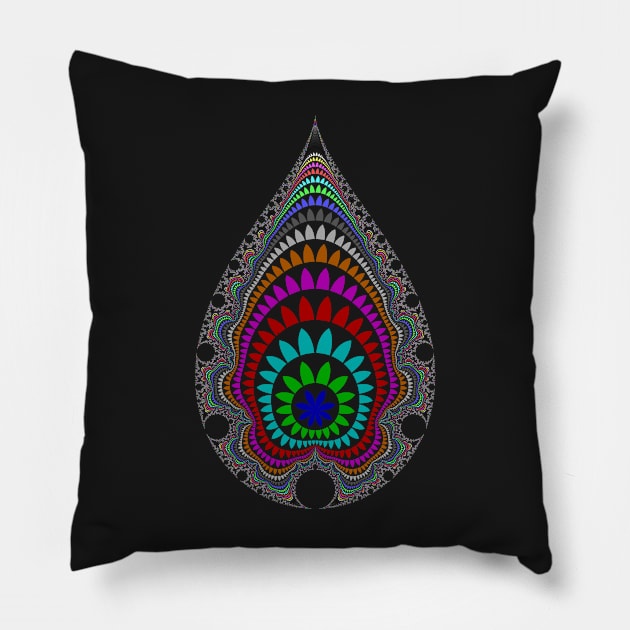 Inverted Mandelbrot 20140418 Pillow by rupertrussell