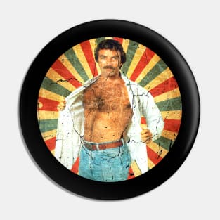 Tom Selleck//Retro Vintage Pin