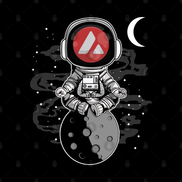 Astronaut Avalanche AVAX Coin To The Moon Crypto Token Cryptocurrency Wallet Birthday Gift For Men Women Kids by Thingking About