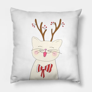 Christmas cat Pillow