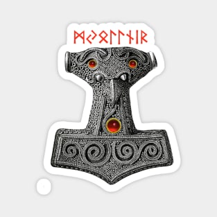 MJOLLNIR Hammer of the Thunder God Thor, Viking mythology Magnet