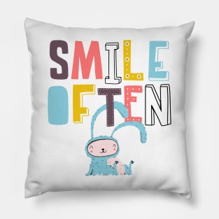 Smile often Pillow