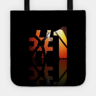 #1 Basketball League Player  - Sporty Abstract Graphic Novelty Art Design Typographic Quote Tote