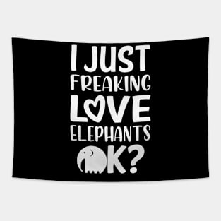 Love Elephants Tapestry