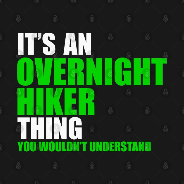 Overnight Hiker Thing by Proway Design