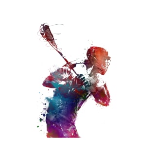 Lacrosse sport art #lacrosse #sport T-Shirt T-Shirt