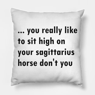 Sagittarius meme Pillow