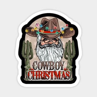 Cowboy Christmas Magnet