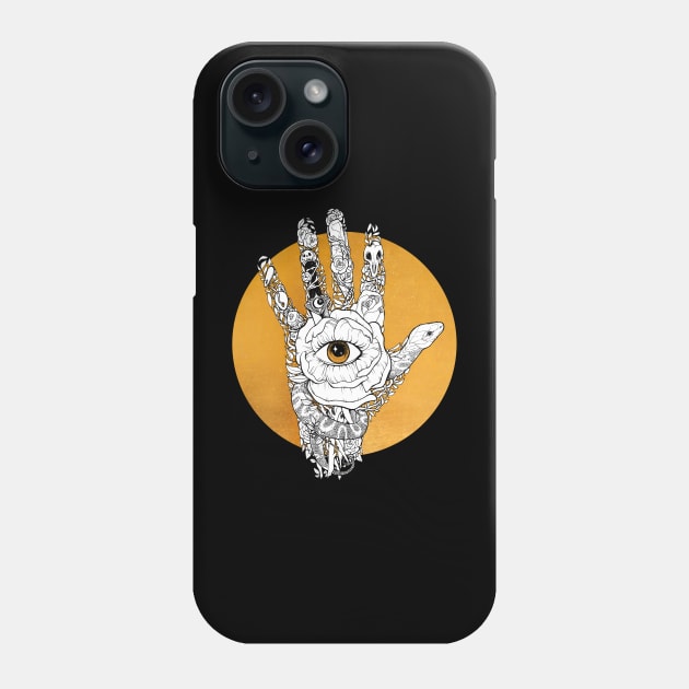 Palmistry Gold- Divination and Palm Reading Phone Case by Solangescf