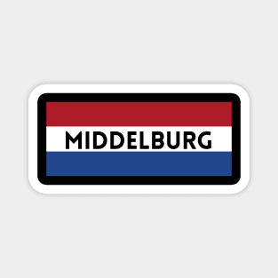 Middelburg City in Dutch Flag Magnet