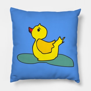 A duck on the lake Pillow