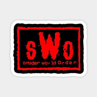 Snyder World Order (sWo - Red Logo) Magnet