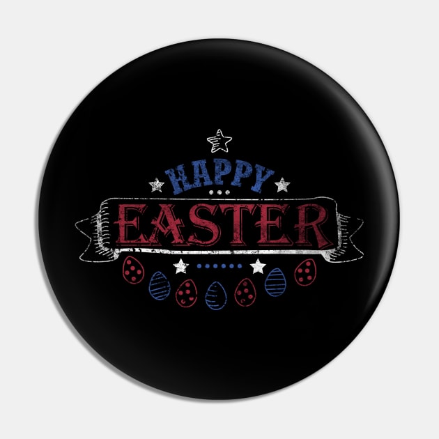 Happy Easter Cool Women Men Kids Design Holiday Gift Pin by DimDom