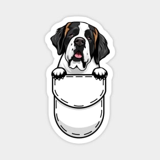 Saint Bernard Pocket Dog Magnet