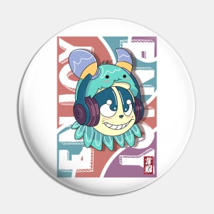 Cute funky monster Pin