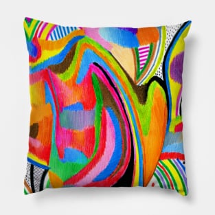 Quantum Extrasensory Cleromancy (abstract art) Pillow