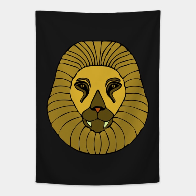 Lion #5 Tapestry by RockettGraph1cs