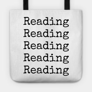 Infinite Reading - typewriter quote Tote