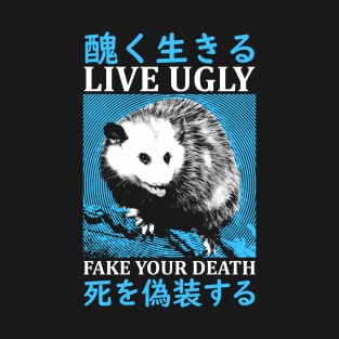 Live Ugly Opossum Japanese T-Shirt