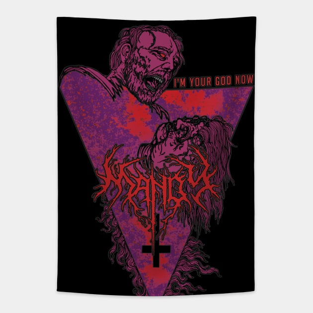 God complex Tapestry by Pages Ov Gore