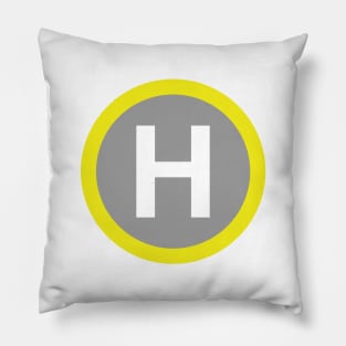 Helipad Sign Pillow