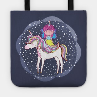 Princess and unicorn Tote