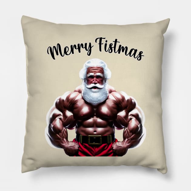 MERRY FISTMAS #1 Pillow by RickTurner