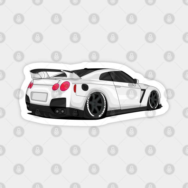 GTR WHITE Magnet by VENZ0LIC