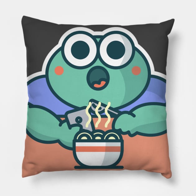 Cute frog Pillow by YYMMDD-STORE