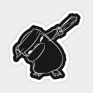 Featherknight Dab (white) Magnet