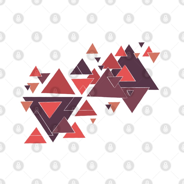 Modern Abstract Triangle Pattern by Heartfeltarts